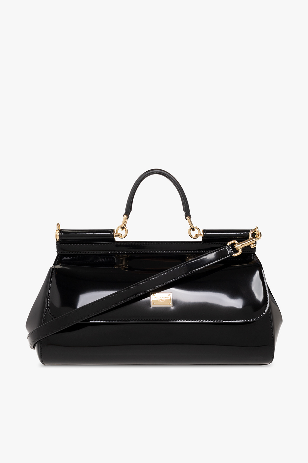 【関税&送料込】Dolce&Gabbana Shoulder Bag Sicily Black Sicily Small leather shoulder bag in black - Dolce Gabbana